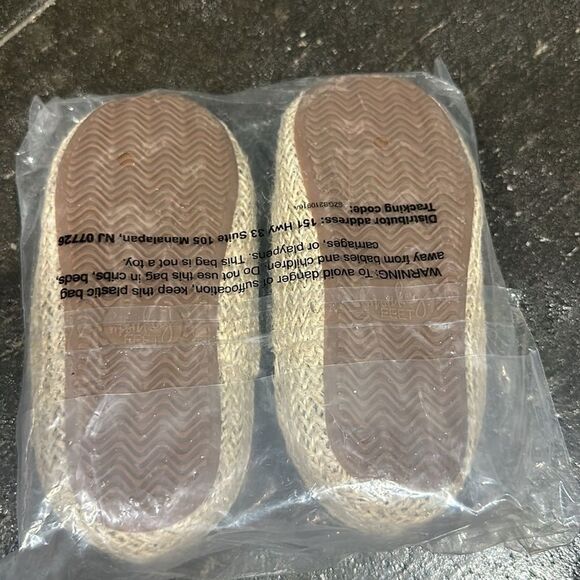 Monkey Feet Plaid Espadrille Flats - New in Package 3-4Y - Picture 4 of 6